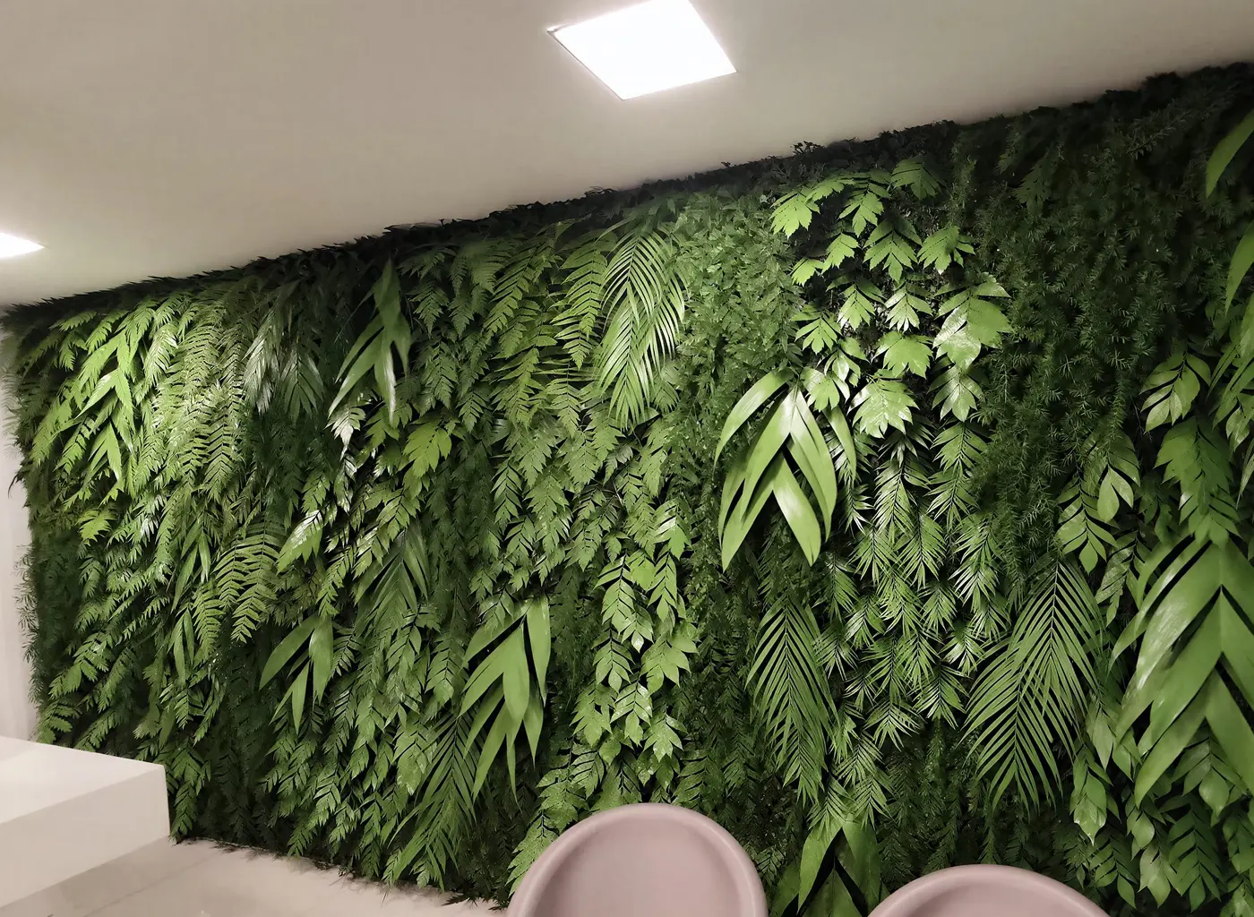 Jardim vertical interno instalado